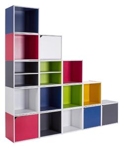 Raft modular, Composite Cube Shelf, Bizzotto, 35x29.5x35 cm, PAL laminat/MDF, alb