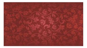 Panou bucatarie, protectie plita, aragaz, antistropire, print UV model Tapet Floral Visiniu, 60x50 cm