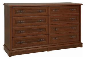 Comoda mare dormitor Kent EKOM8S, castan, PAL, 154x45x91 cm