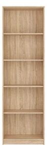 Biblioteca NEPO PLUS, stejar sonoma, PAL, 60x34x197 cm