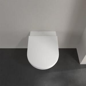 Set vas WC suspendat, Villeroy & Boch, Universo, cu capac soft close și quick release, alb
