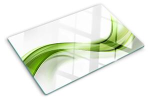 Tocător de bucătărie Valuri abstracte verzi