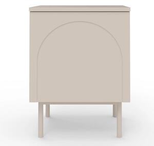 Noptiera bej, din placa laminata, Helene