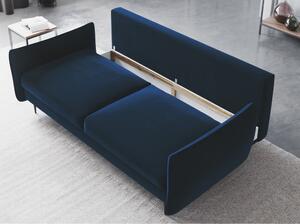 Canapea extensibilă cu spațiu de depozitare Cosmopolitan Design Vermont, albastru închis