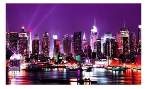 Fototapet - Rainbow city lights - New York