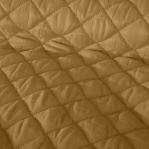 Cuvertură de pat matlasată elegantă de culoare galben maronie Lăţime: 170 cm | Lungime: 210 cm