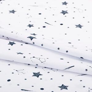 Lenjerie de pat single din bumbac AmeliaHome Averi Constellation, 155 x 220 cm