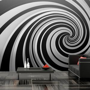 Fototapet XXL - Black and white swirl