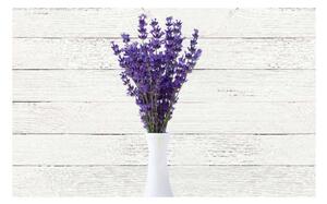 Panou bucatarie, protectie plita, aragaz, antistropire, print UV model Vaza cu Floare Mov, 60x50 cm
