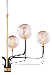 Jupiter 1886 - Lustra pe cablu ERIS 5xG9/14W/230V auriu/negru/bej fumuriu