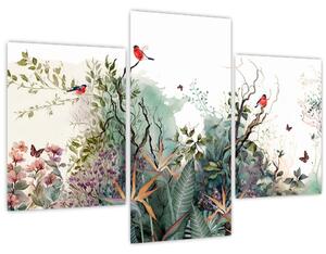 Tablou - Peisaj natural, acvariu (90x60 cm)