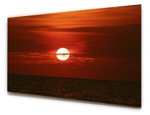 Tablou decorativ Sunset on the Sea, 100x50 cm