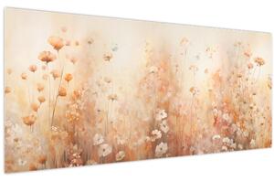 Tablou - Model de flori sălbatice (120x50 cm)