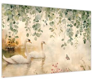 Tablou - Lac, acvariu (90x60 cm)