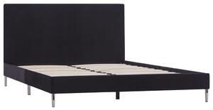 Cadru de pat, negru, 120 x 200 cm, material textil