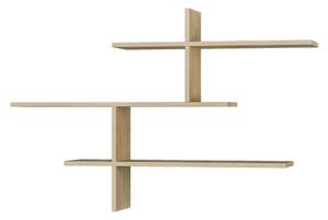 Rafturi perete, Modern Edge, UnicUtil, 123 x 80 x 22 cm, Stejar