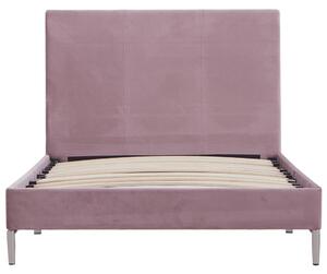 Cadru de pat, roz, 90 x 200 cm, material textil