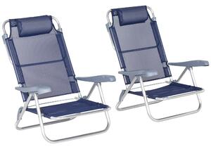 Set of 2 scaune portabile de pescuit Outsunny , Scaune de camping | Aosom Romania
