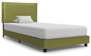 Cadru de pat, verde, 90 x 200 cm, material textil