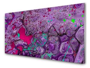 Panou antistropire pentru bucatarie, sticla securizata, model Abstract is Purple, 60x50 cm