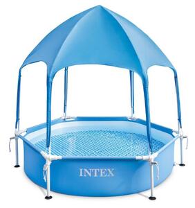 Bazin rotund pentru copii INTEX cu umbrar 183 x 165 cm