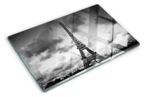Tocător de bucătărie Turnul Eiffel în alb și negru