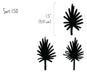 Autocolant perete Frunze de palmier pictate manual