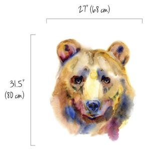 Autocolant pentru perete Portretul unui urs