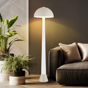 Globo Lampadar Merlin, nisip/alb, metal, înălțime 150 cm, soclu E27, Bej, Camera de zi / sufragerie, Metal