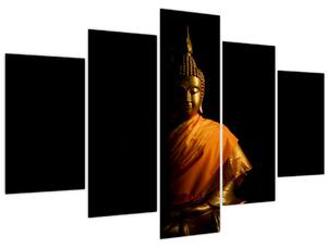 Tablou - Statuia lui Buddha de aur (150x105 cm)