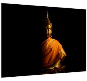 Tablou - Statuia lui Buddha de aur (70x50 cm)