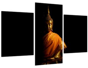 Tablou - Statuia lui Buddha de aur (90x60 cm)