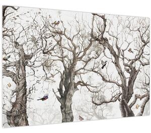 Tablou - Model de pădure, desen (90x60 cm)