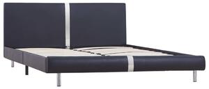 Cadru de pat, negru, 180 x 200 cm, piele ecologică