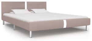 Cadru de pat, cappuccino, 160 x 200 cm, piele ecologică