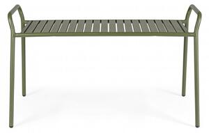 Banca pentru gradina, Dalya, Bizzotto, 88x35x51 cm, otel, verde, finisaj mat