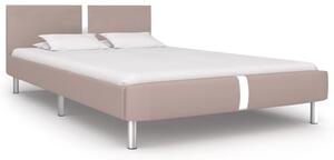 Cadru de pat, cappuccino, 120 x 200 cm, piele ecologică