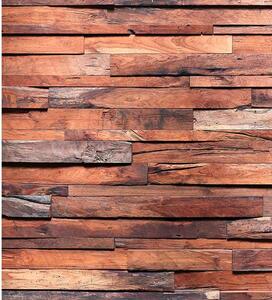 Fototapet perete în design din lemn