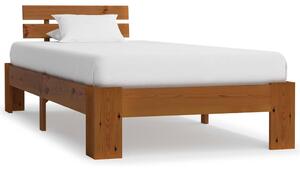Cadru de pat, maro miere, 90 x 200 cm, lemn masiv de pin