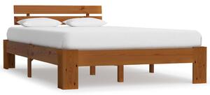 Cadru de pat, maro miere, 120 x 200 cm, lemn masiv de pin