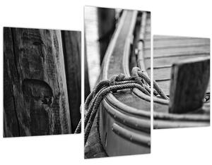 Tablou - O barcă legată (90x60 cm)
