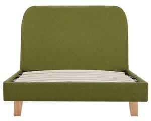 Cadru de pat, verde, 90 x 200 cm, material textil