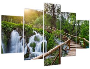 Tablou - Lacurile Plitvice (150x105 cm)