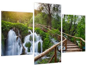 Tablou - Lacurile Plitvice (90x60 cm)