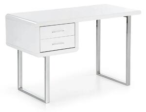 Birou B30, alb/crom, 120x55x76 cm