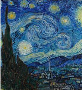 Fototapet reproducție Vincent Van Gogh - Noaptea înstelată