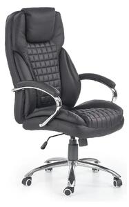 Scaun de birou KING, negru, piele ecologica, 67x76x116/124 cm