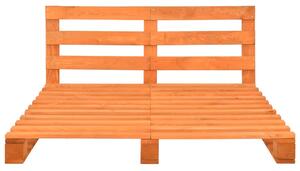 Cadru de pat din paleți, maro, 120 x 200 cm, lemn masiv de pin