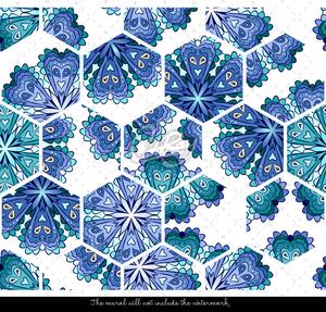 Fototapet Azulejos hexagonal