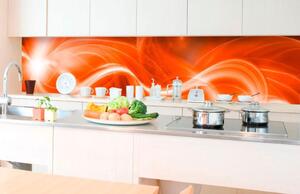 Fototapet autoadeziv pentru bucătărie abstract portocaliu
